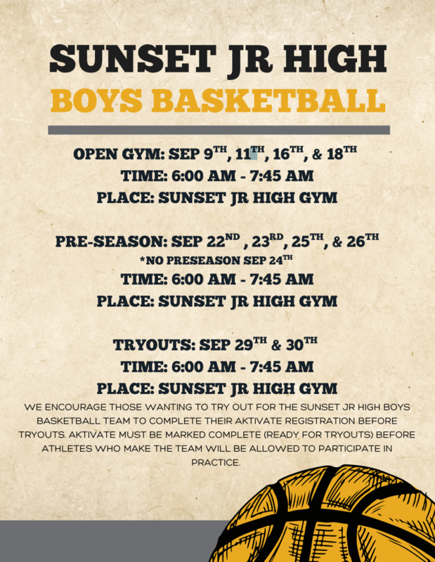 Boys Basketball Flyer