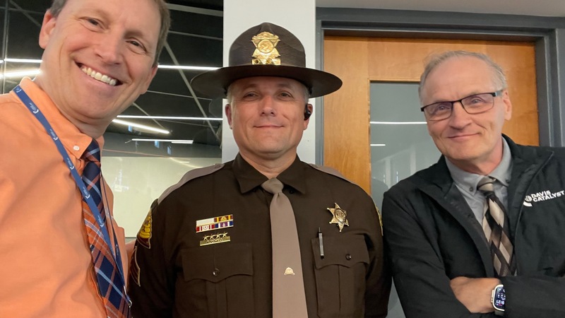 image of state trooper with Catalyst staff
