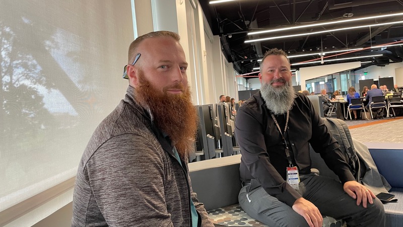 Part of our awesome DSD tech team who helped us set up