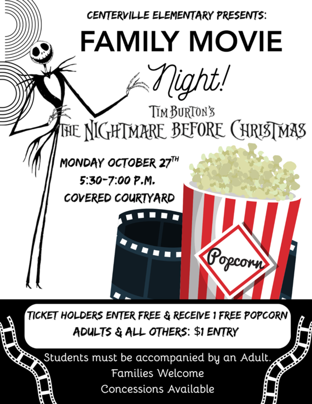 Movie Night Flyer (Information is on the message)