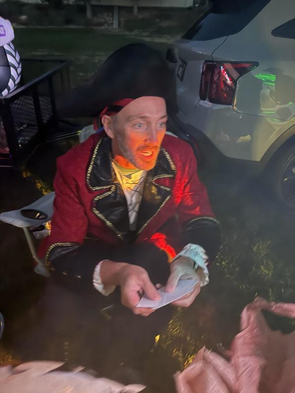 Mr. Nash in a pirate costume