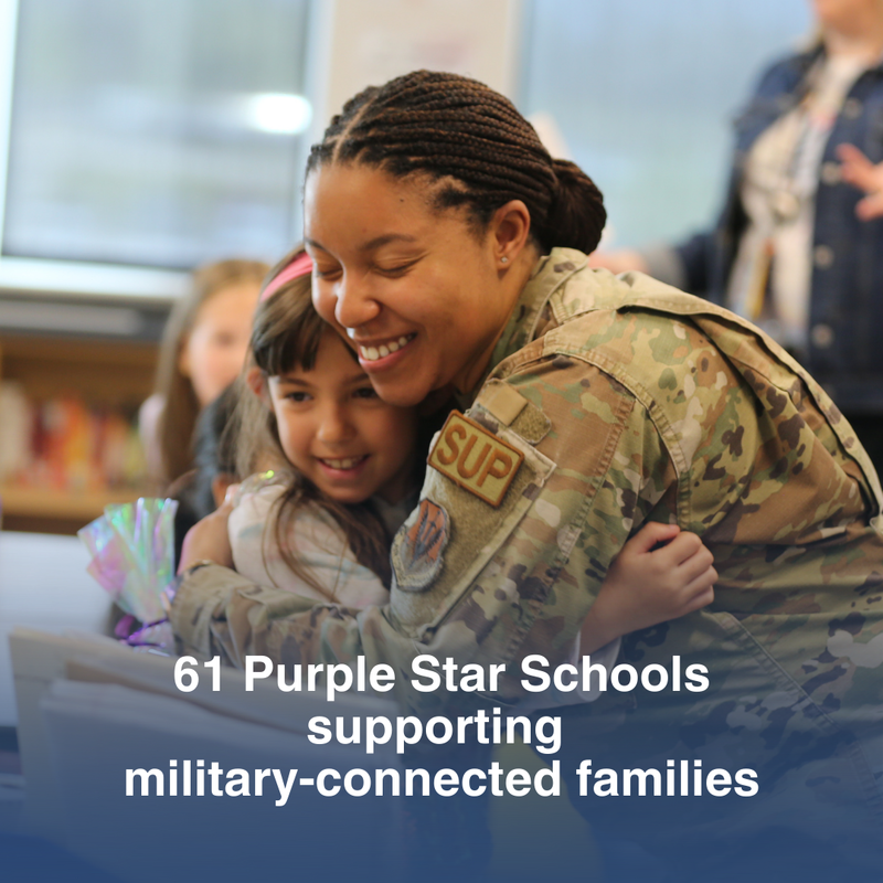 62 purple star schools supporting military-connected families