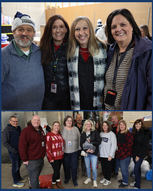 Staff members working down at the Salvation Army