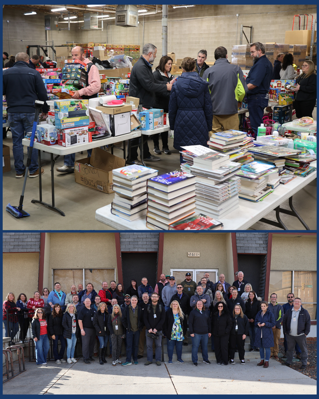 Staff members working down at the Salvation Army