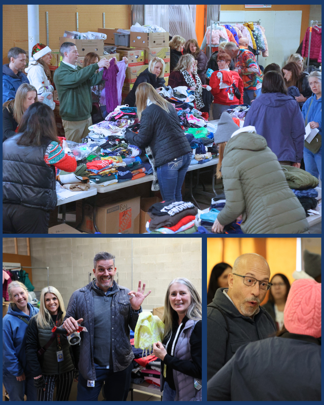 Staff members working down at the Salvation Army