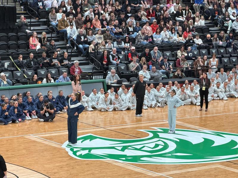 Ava Larsen participating in the drill off