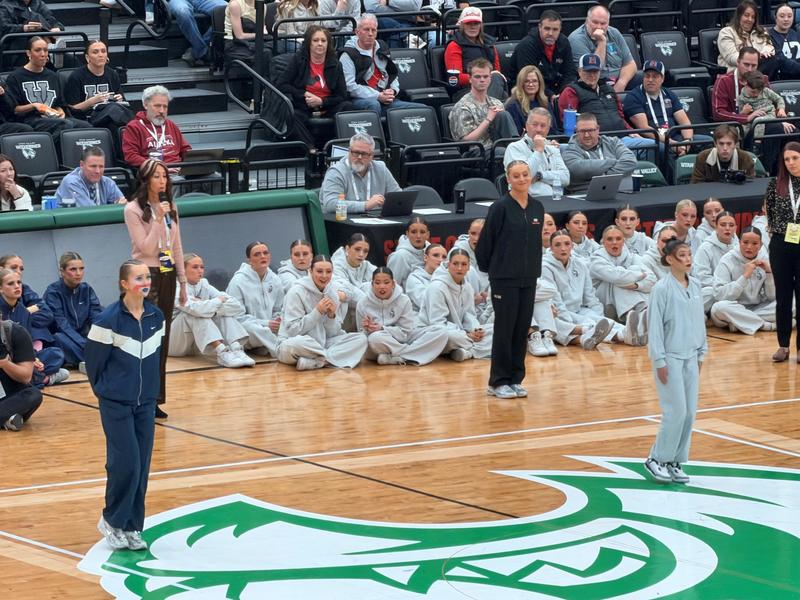 Ava Larsen participating in the drill off