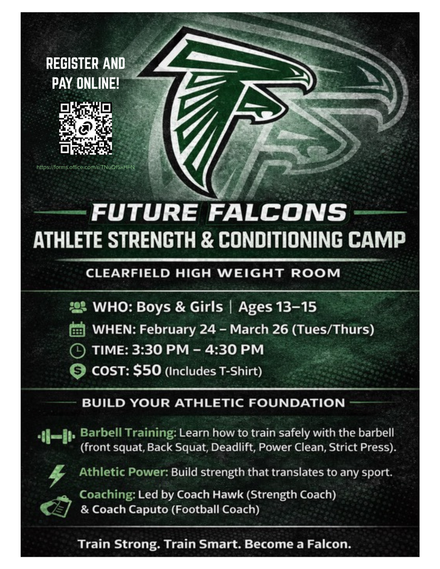 Future Falcons Athlete Strength and conditioning camp opportunity