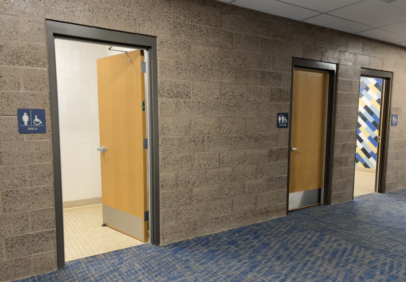 Clinton Elementary Restroom Entrance