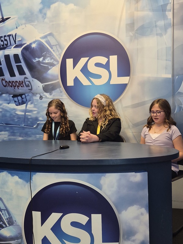 Students at JA City, a work simulation experience.