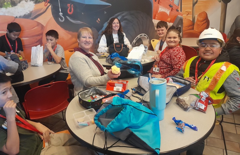 Students at JA City, a work simulation experience.