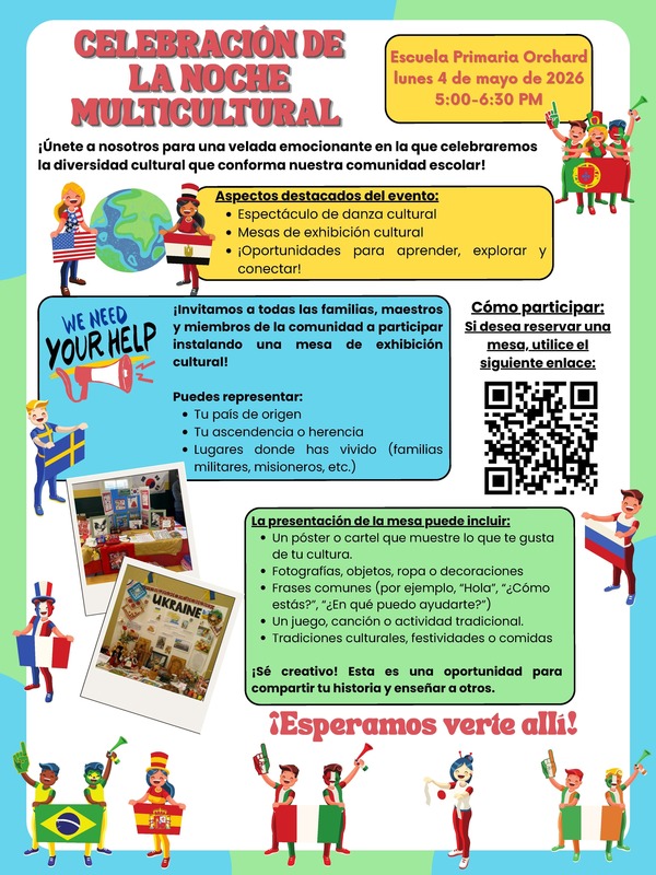 The same flyer written in Spanish