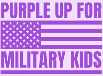 Purple up for military kids