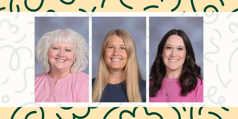 Photo collage of the three Bountiful Elementary Kindergarten teachers for 2026-2027 school year