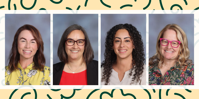 Photo collage of the four Bountiful Elementary second grade teachers for 2026-2027 school year