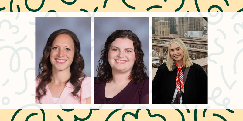 Photo collage of the three Bountiful Elementary fourth grade teachers for 2026-2027 school year
