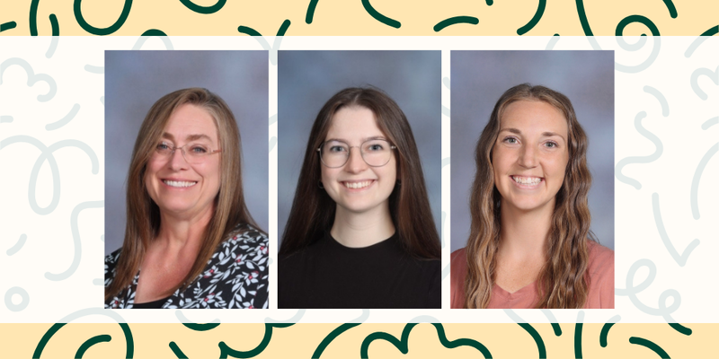 Photo collage of the three Bountiful Elementary fifth grade teachers for 2026-2027 school year