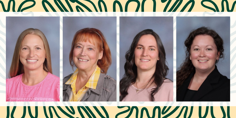 Photo collage of  four Bountiful Elementary Staff