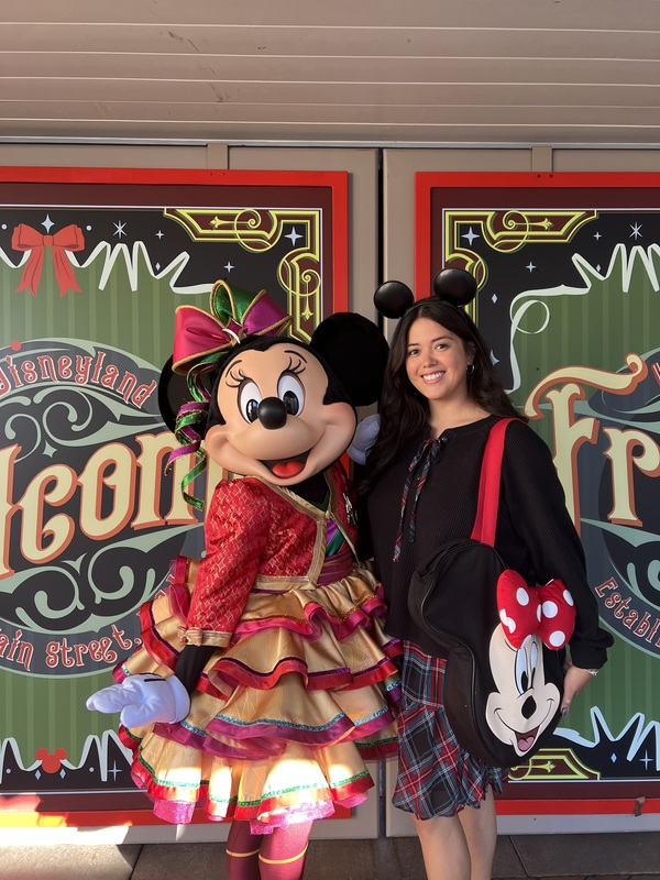Evelyn Chanez and Minnie Mouse