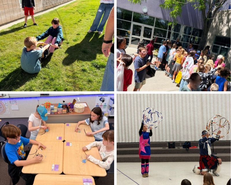 photos of activities from the 4th grade rendezvous