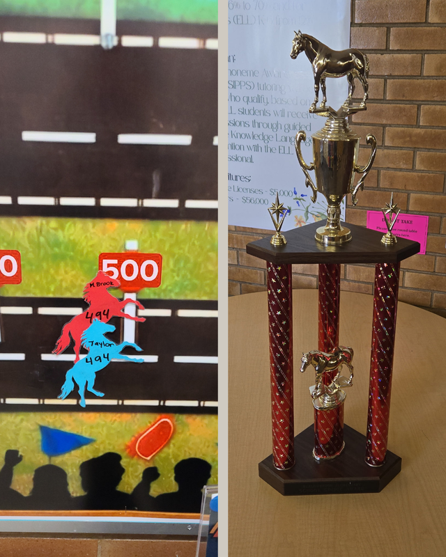 Trophy with horse on top