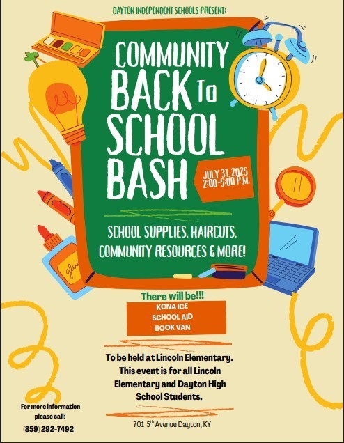DHS Community Back to School Bash Flyer