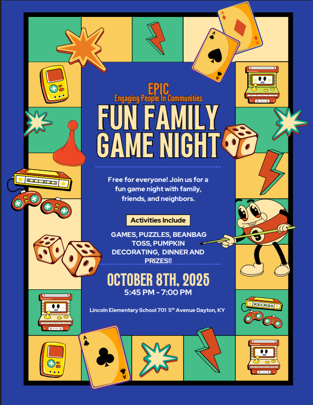 Family Fun Game Night Flier