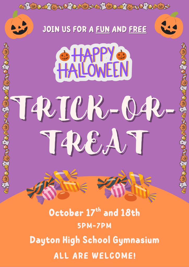 DHS Trick-or-Treat Flyer