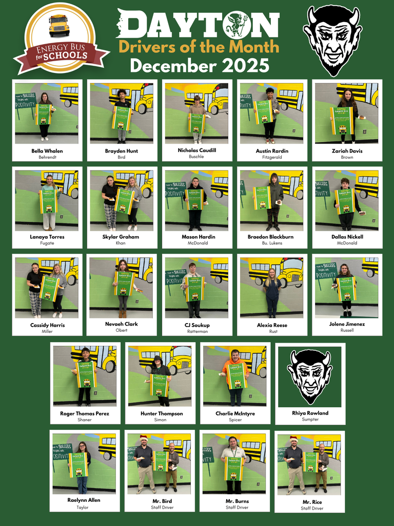 DHS December Drivers of the Month