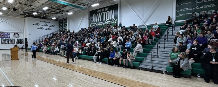 Dr. Kristilynn Turney speaking to DHS students