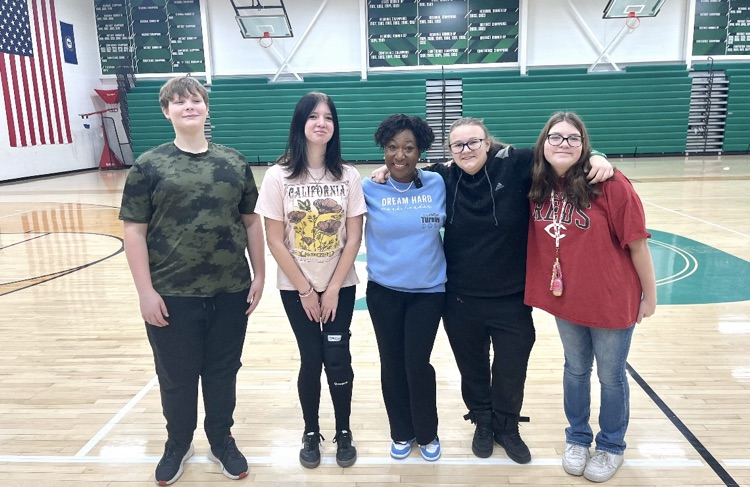 Dr. Kristilynn Turney speaking to DHS students