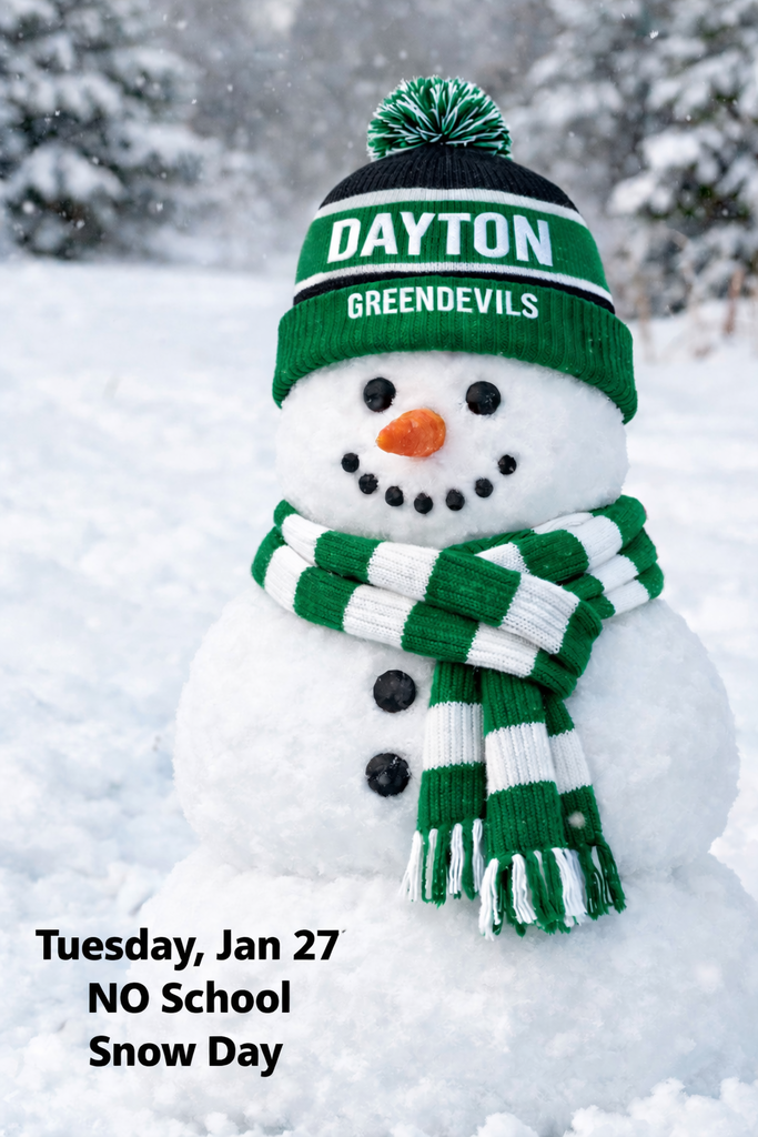 Snow Man...No School Tomorrow