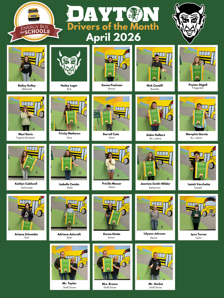 DHS April Drivers of the Month
