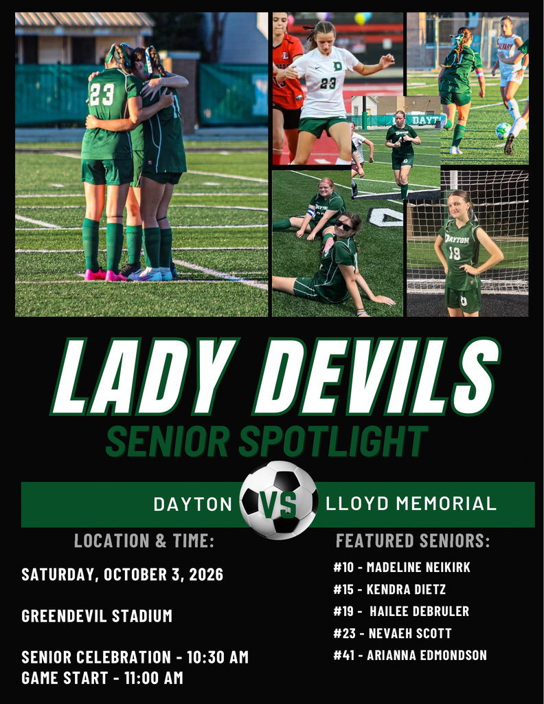Senior Soccer Night Announcement