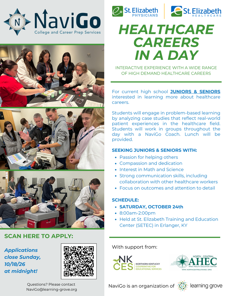 Navigo Healthcare Careers in a Day flyer