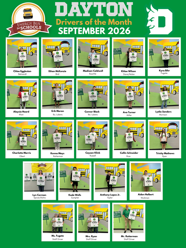 September Drivers of the Month