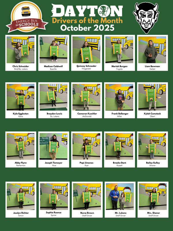 DHS October Drivers of the Month