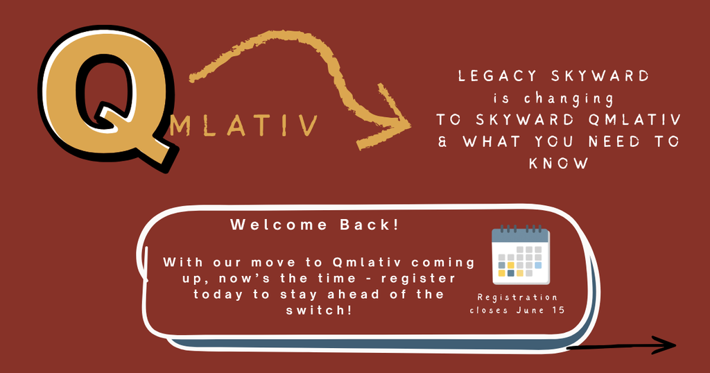 Qmlativ is coming - register now. Online registration closes June 15. Welcome back!