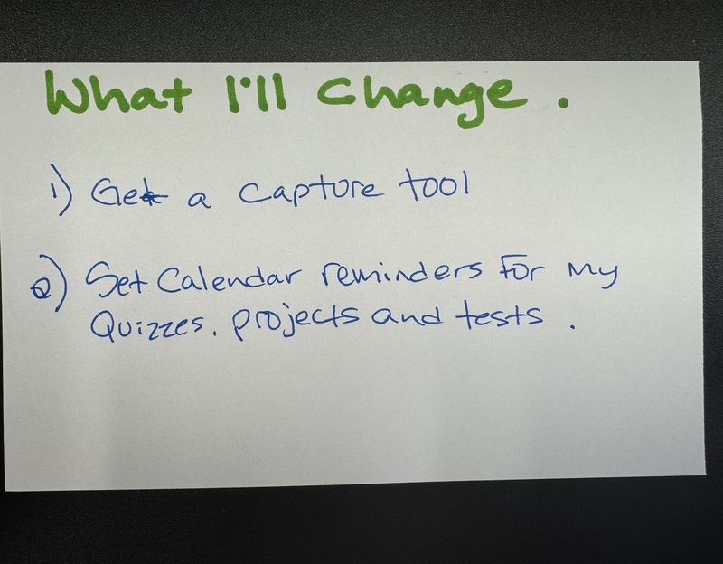 What I'll change