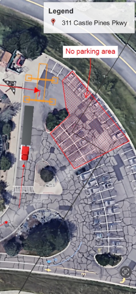 Map of construction area