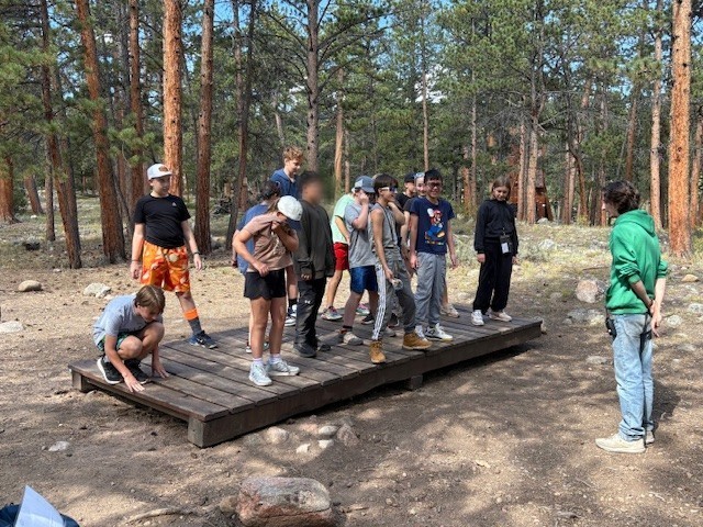 Students at camp