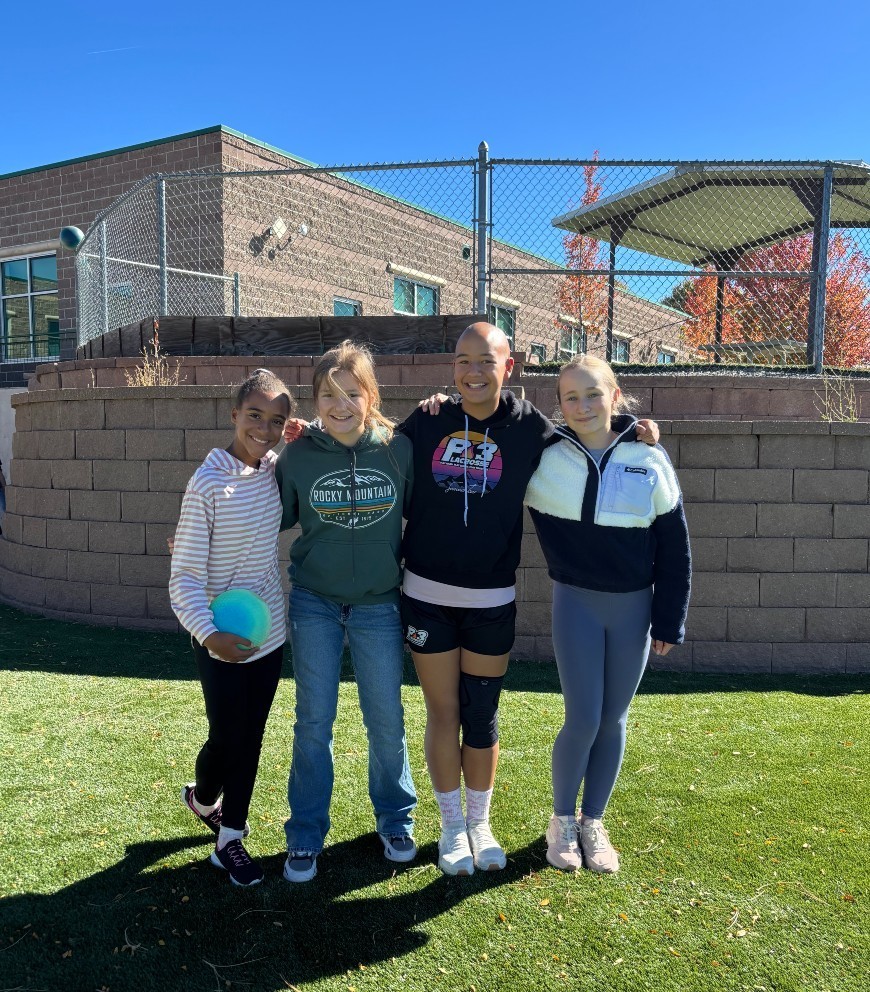 Students on playground