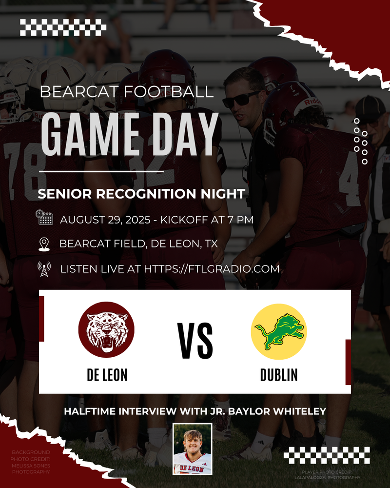 de leon vs dublin radio broadcast flyer