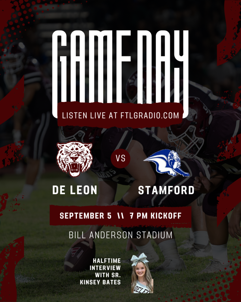 game day de leon vs stamford graphic