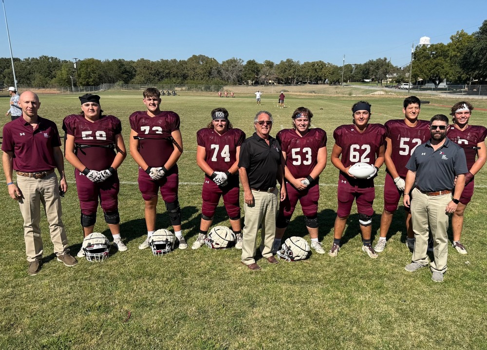 football players and three members of texas farm bureau insurance