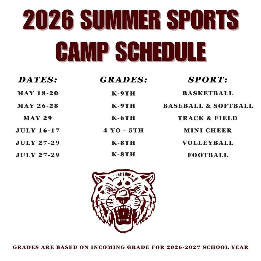 summer camp sports schedule