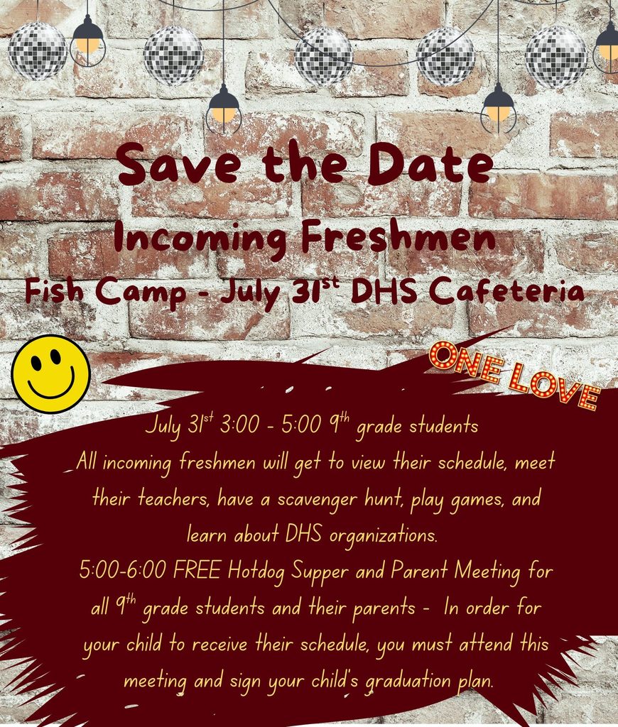 save the date flyer for fish camp