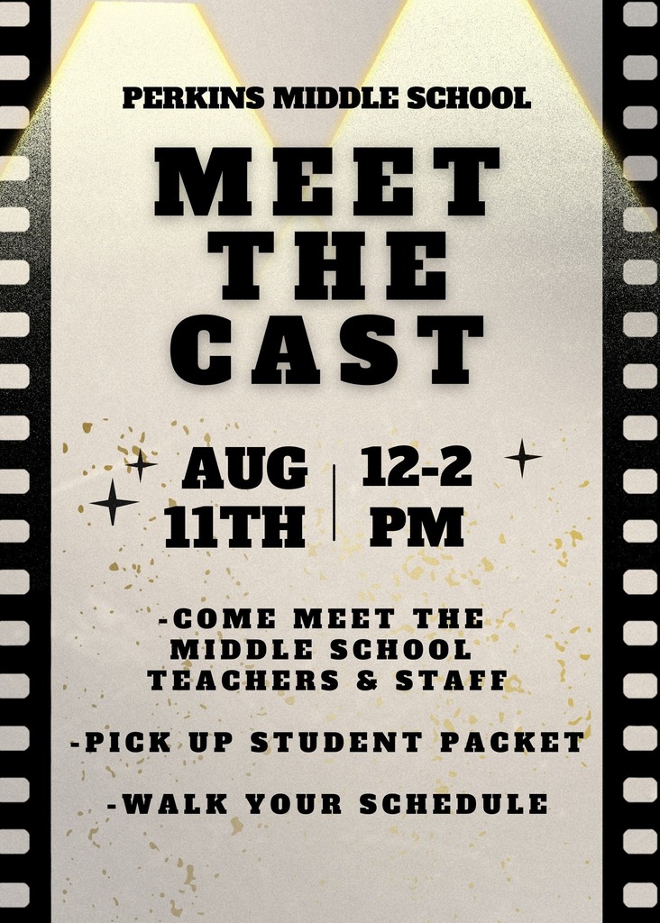 perkins middle school meet the cast flyer