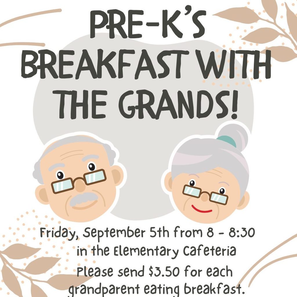 pre k's breakfast with the grands flyer