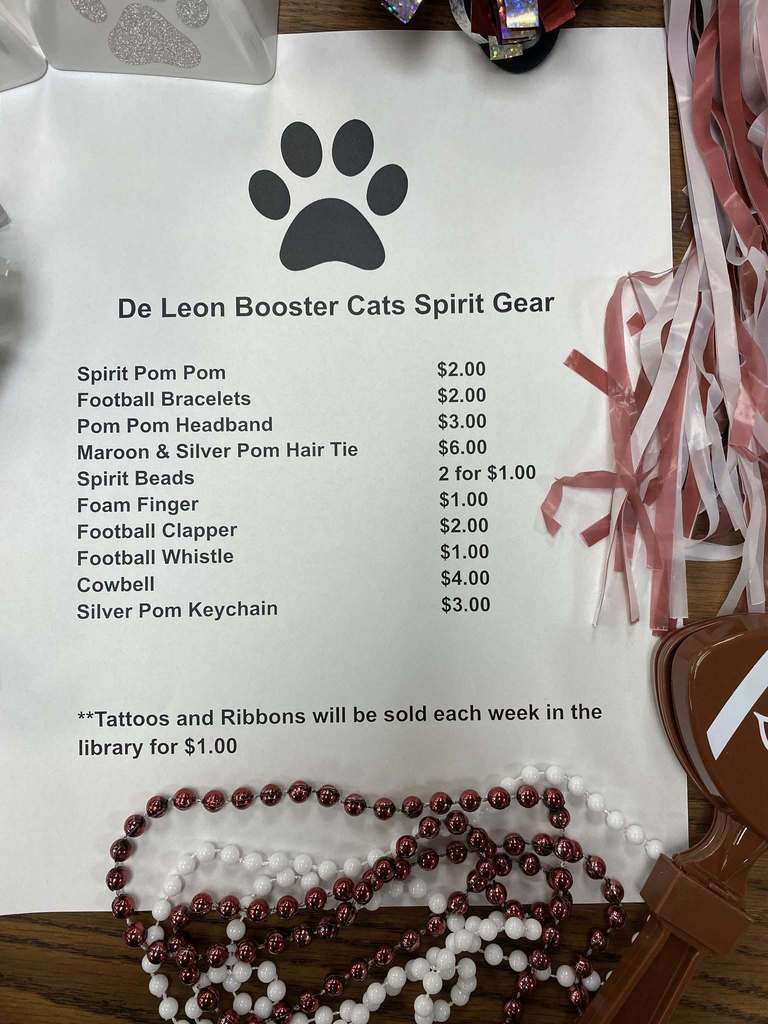 de leon booster cats spirit gear price list